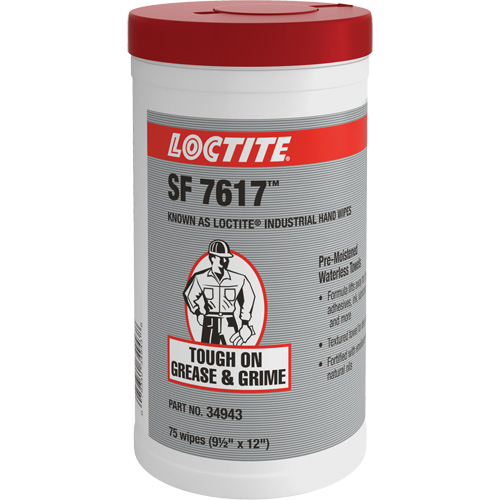Essuie-mains industriels SF 7617, 75 lingettes, 12" x 9-1/2" Distribution Élite MP