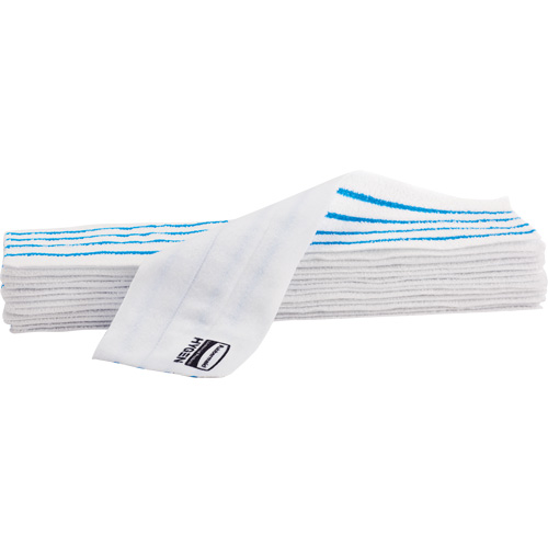 Disposable Mop Pad, Hook and Loop Style, Microfibre, 18" L x 4" W Distribution Élite MP