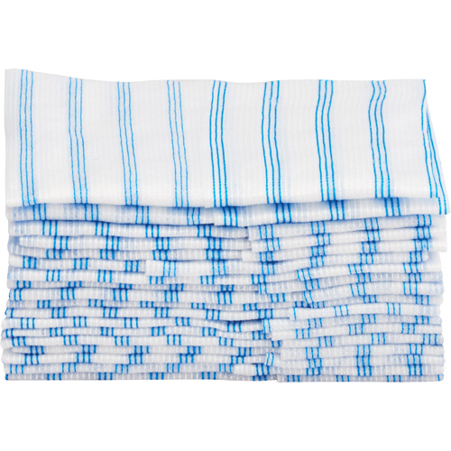 Chiffons jetables, Microfibre, Bleu/Blanc Distribution Élite MP