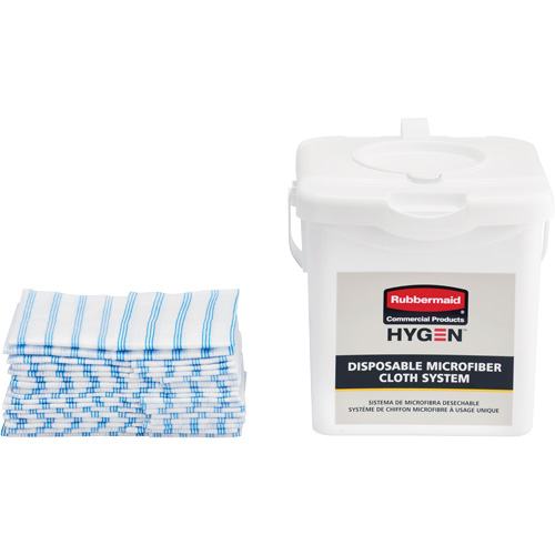 Seau de chargement pour chiffons microfibres, Blanc Distribution Élite MP