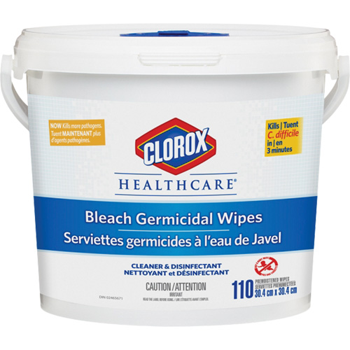 Healthcare&reg; Disinfecting Bleach Wipes, 110 Count Distribution Élite MP