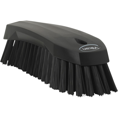 Large Angled Hand Brush, Stiff Bristles, 8" Long, Black Distribution Élite MP