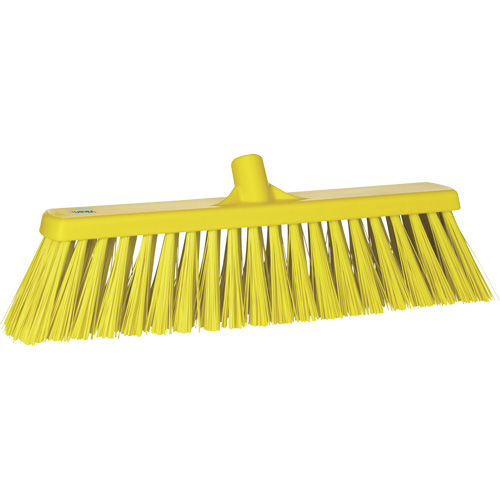 Heavy-Duty Push Broom, Stiff Bristles, 20", Polyester, Yellow Distribution Élite MP