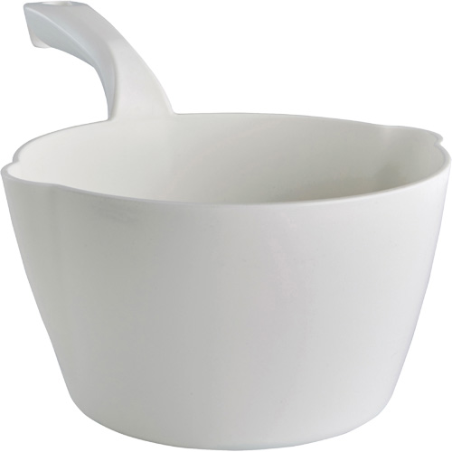 Round Bowl Scoop, Plastic, White, 64 oz. Distribution Élite MP