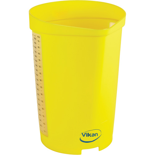 Cruche gradu&eacute;e, Plastique, Jaune, 65 oz Distribution Élite MP