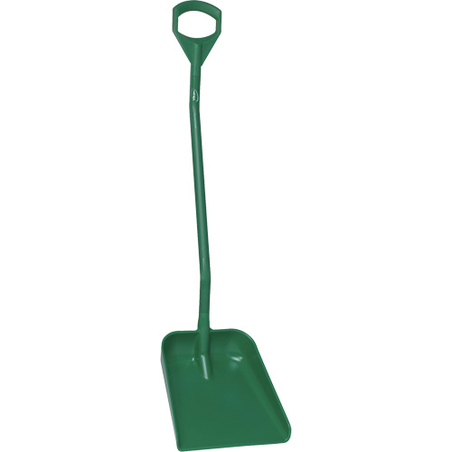 Ergonomic Large Blade Shovel, 51" Length, Plastic, Green Distribution Élite MP