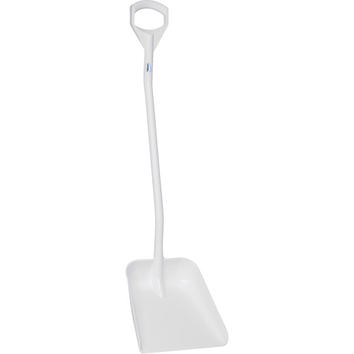 Ergonomic Large Blade Shovel, 51" Length, Plastic, White Distribution Élite MP