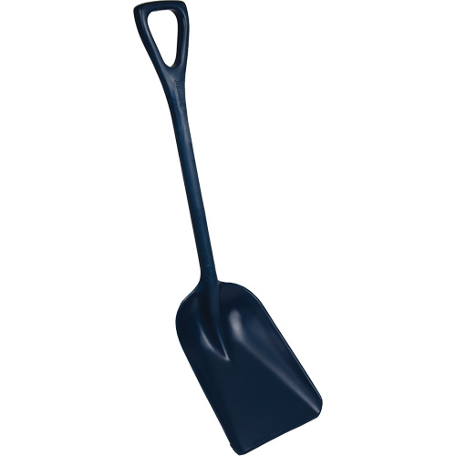 One-Piece Metal Detectable Shovel, 10" x 14" Blade, 37-1/2" Length, Plastic, Blue Distribution Élite MP
