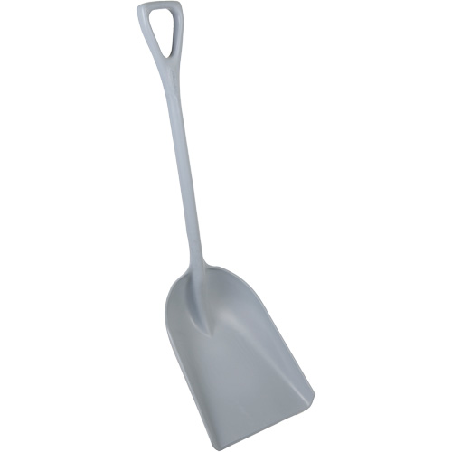 Pelle monobloc perceptible par d&eacute;tecteur de m&eacute;tal, Lame 13-3/4" x 17", Longueur de 42-1/2", Plastique, Gris Distribution Élite MP