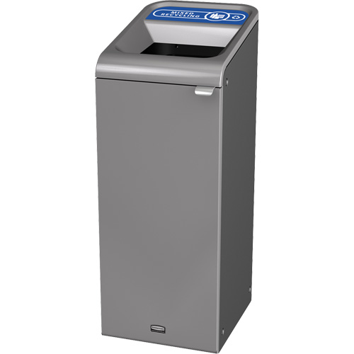 Conteneur pour d&eacute;chets de recyclage m&eacute;lang&eacute;s Configure, Vrac/Bord de rue/De bureau, Acier, 15 gal. US Distribution Élite MP