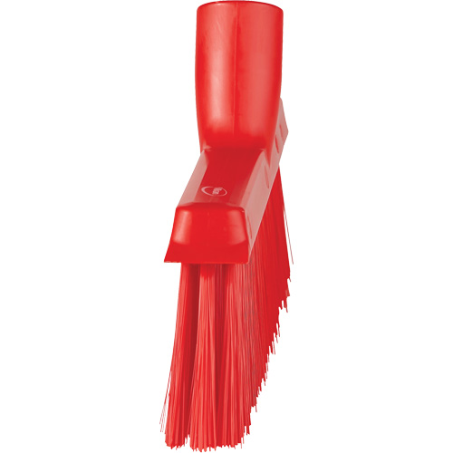 Balai biseaut&eacute; avec pas de vis inclin&eacute;, Crins Moyen, 10", Polyester, Rouge Distribution Élite MP