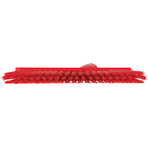 Balai biseaut&eacute; avec pas de vis inclin&eacute;, Crins Moyen, 10", Polyester, Rouge Distribution Élite MP