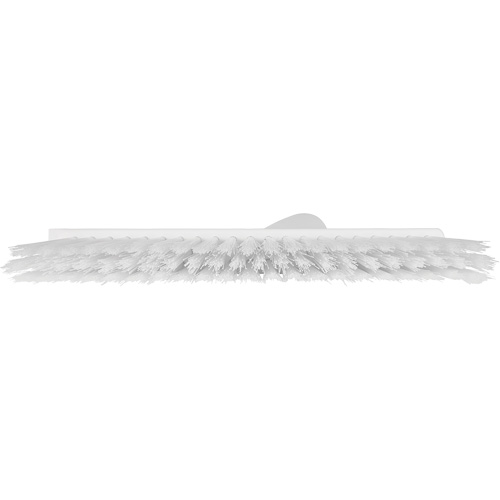 Dustpan Broom with Angled Thread, Medium Bristles, 10", Polyester, White Distribution Élite MP
