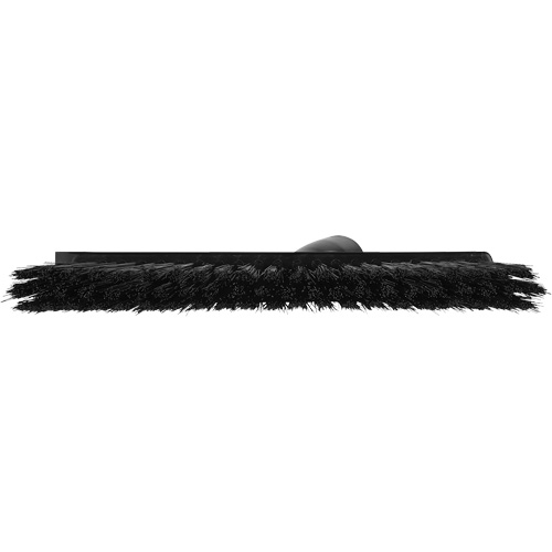 Dustpan Broom with Angled Thread, Medium Bristles, 10", Polyester, Black Distribution Élite MP