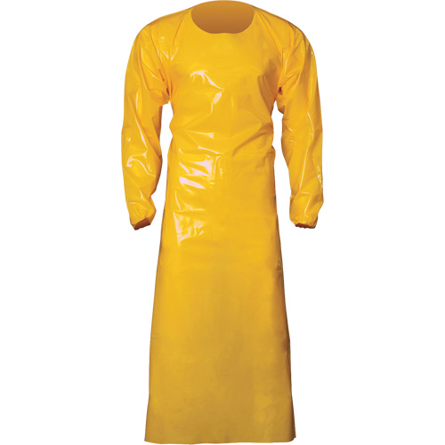 Top Dog 6 Mil. Gown, X-Large, Yellow, Polyurethane Distribution Élite MP