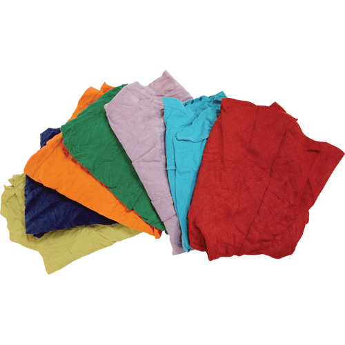 Chiffons fabriqu&eacute;s &agrave; partir de mat&eacute;riaux recycl&eacute;s, Coton, M&eacute;lange de couleurs, 25 lb Distribution Élite MP