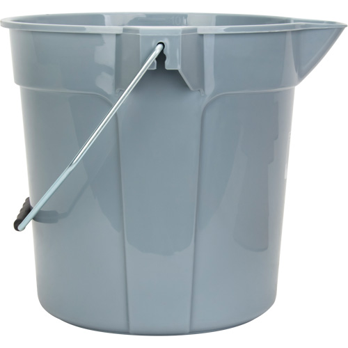 Round Bucket with Pouring Spout, 2.64 US Gal. (10.57 qt.) Capacity, Grey Distribution Élite MP