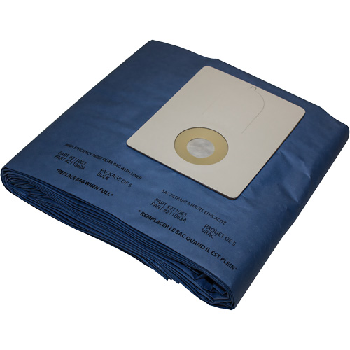 Disposable Vacuum Filter Bags, Bag, Fits 12 - 15 US gal. Distribution Élite MP