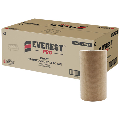 Essuie-mains en rouleaux Kraft, 1 pli, D&eacute;rouler par le centre, 205' lo Distribution Élite MP