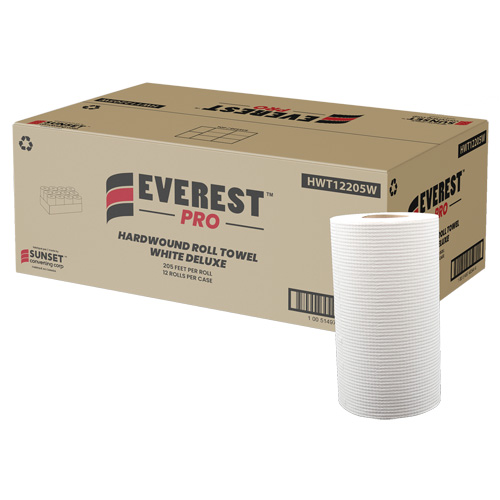 Essuie-mains en rouleaux blancs de luxe, 1 pli, D&eacute;rouler par le centre, 205' lo Distribution Élite MP
