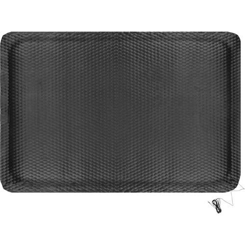 Tapis conductible Hog Heaven, 4' la x 6' lo, 5/8" &eacute;paisseur, Noir, Nitrile Distribution Élite MP