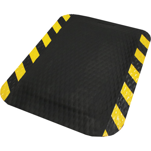 Tapis Hog Heaven, Losange, 2' x 3' x 5/8", Noir/Jaune, Nitrile Distribution Élite MP