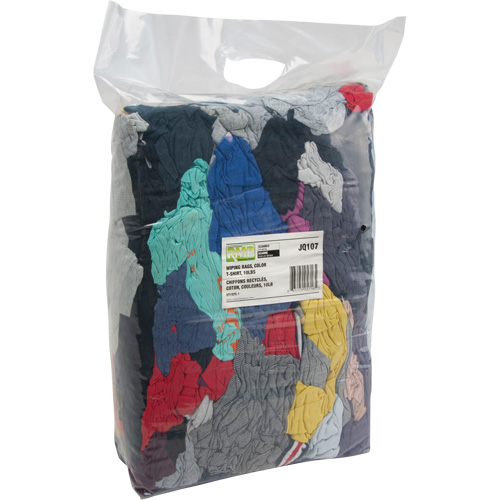 Chiffons fabriqu&eacute;s &agrave; partir de mat&eacute;riaux recycl&eacute;s, Coton, M&eacute;lange de couleurs, 10 lb Distribution Élite MP