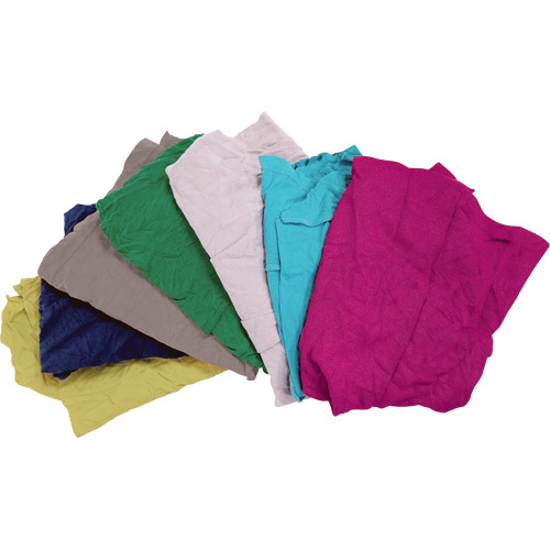 Chiffons fabriqu&eacute;s &agrave; partir de mat&eacute;riaux recycl&eacute;s, Coton, M&eacute;lange de couleurs, 10 lb Distribution Élite MP