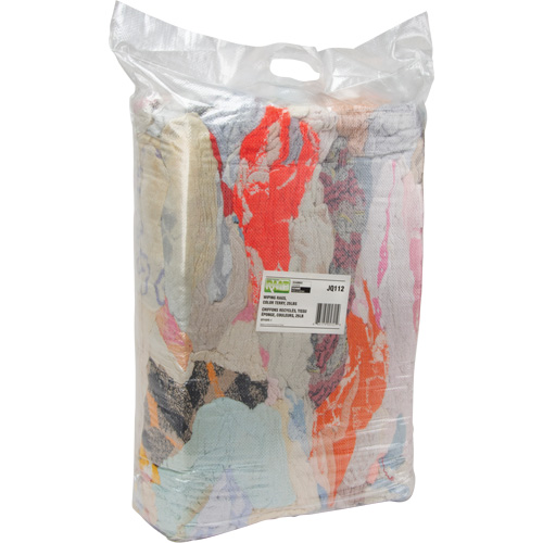 Chiffons fabriqu&eacute;s &agrave; partir de mat&eacute;riaux recycl&eacute;s, Tissu &eacute;ponge, M&eacute;lange de couleurs, 25 lb Distribution Élite MP
