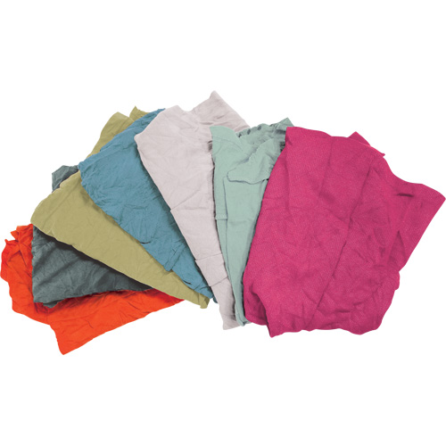 Chiffons fabriqu&eacute;s &agrave; partir de mat&eacute;riaux recycl&eacute;s, Tissu &eacute;ponge, M&eacute;lange de couleurs, 25 lb Distribution Élite MP