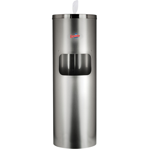 Stainless Steel Wipes Floor Stand Distribution Élite MP