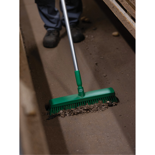 T&ecirc;te de balai-brosse, Crins Fin/Ferme, 16-1/2", Polyester/Polypropyl&egrave;ne, Vert Distribution Élite MP