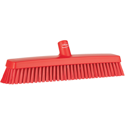 T&ecirc;te de balai-brosse, Crins Fin/Ferme, 16-1/2", Polyester/Polypropyl&egrave;ne, Rouge Distribution Élite MP