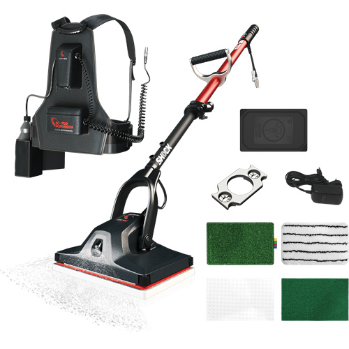 Shock Oscillating Floor Cleaning Machine with Backpack, Cleaner Distribution Élite MP