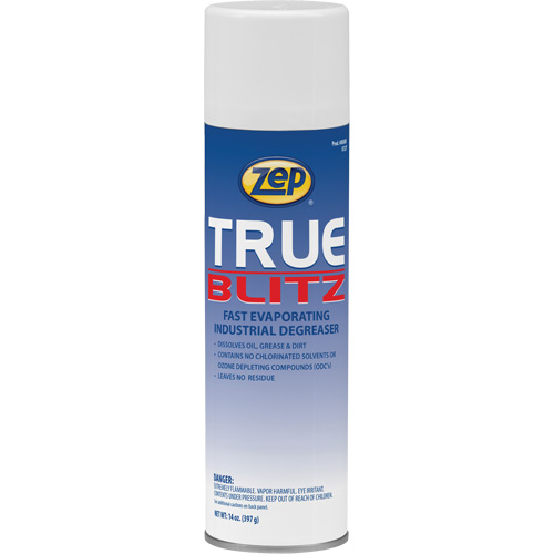 D&eacute;graissant industriel &agrave; &eacute;vaporation rapide True Blitz, 14 oz, Canette a&eacute;rosol Distribution Élite MP