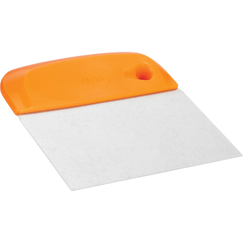 Flexible Stainless Steel Dough Cutter/Scraper, Orange, 4-1/2" W x 5-3/4" L Distribution Élite MP