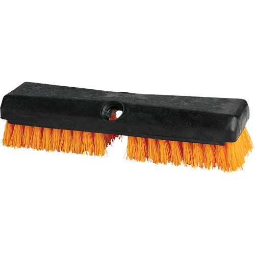 Brosse de nettoyage, 10" l, Soies Polypropyl&egrave;ne, Noir/Rouge Distribution Élite MP