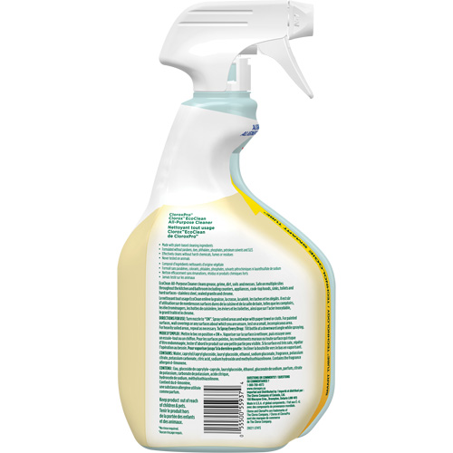 Nettoyant tout usage CloroxPro Clorox EcoClean, 946 ml, Bouteille &agrave; g&acirc;chette Distribution Élite MP