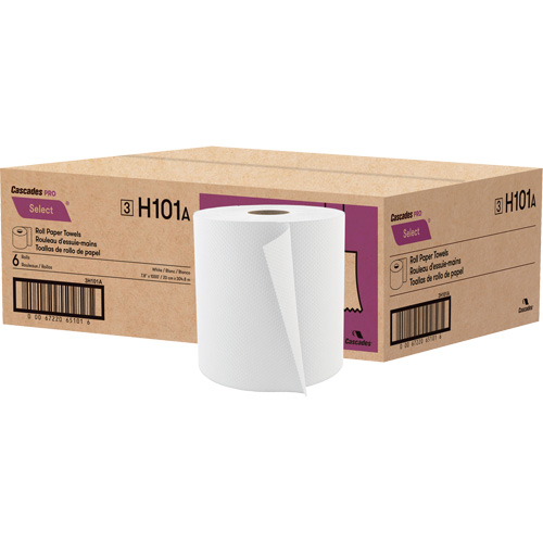 Rouleau de papier essuie-tout PRO Select, 1 pli, Standard, 1000' lo Distribution Élite MP