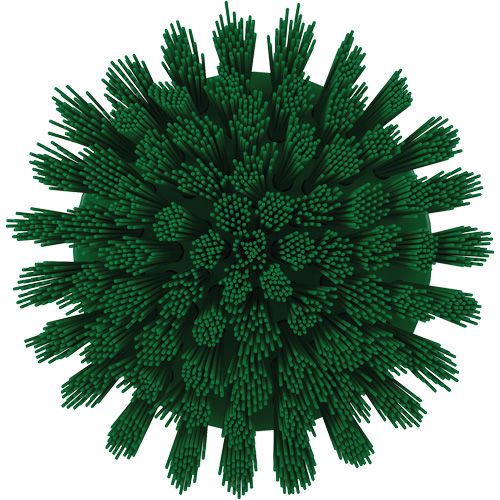 Brosse ronde HyDrive pour perceuse, Soies Tr&egrave;s ferme, Longueur de 3-1/10", Vert Distribution Élite MP