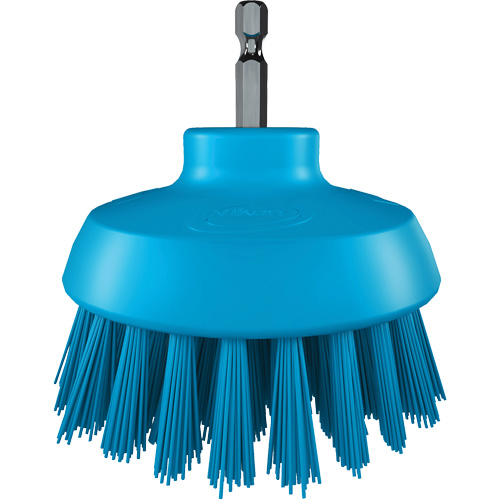 HyDrive Round Drill Brush, Extra Stiff Bristles, 3-1/10" Long, Blue Distribution Élite MP