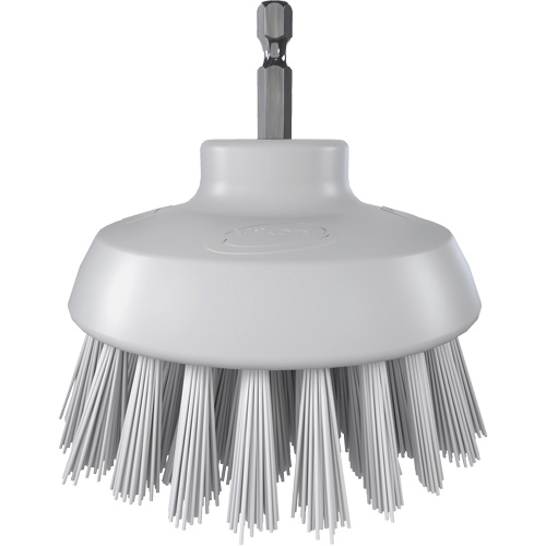HyDrive Round Drill Brush, Extra Stiff Bristles, 3-1/10" Long, White Distribution Élite MP