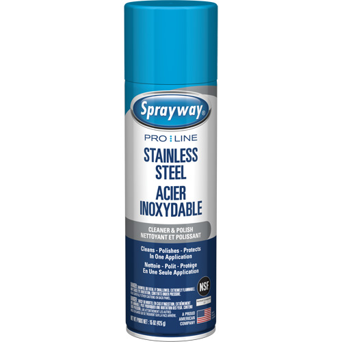 Nettoyant & polis pour acier inoxydable Pro Line, 15 oz, Canette a&eacute;rosol Distribution Élite MP