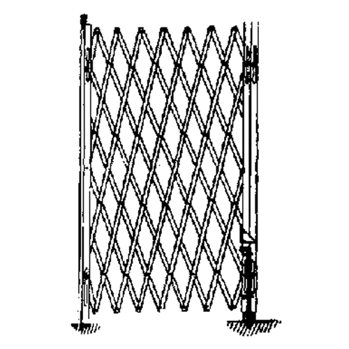 Barri&egrave;res de s&eacute;curit&eacute; galvanis&eacute;es repliables, Repliable simple fixe, 4' lo x 6' h d&eacute;ploy&eacute; Distribution Élite MP