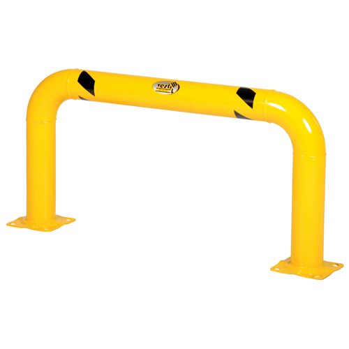 Garde-corps &agrave; profil &eacute;lev&eacute; pour machines, 4' la x 2' h, Jaune Distribution Élite MP