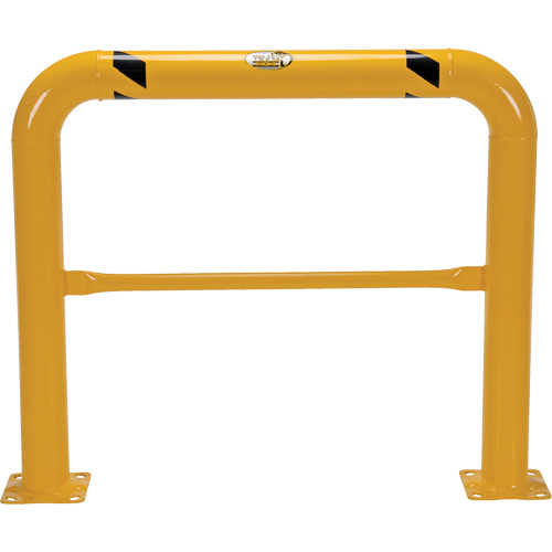 Garde-corps &agrave; profil &eacute;lev&eacute; pour machines, 4' la x 3,5' h, Jaune Distribution Élite MP