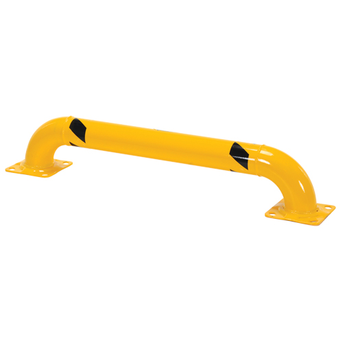Garde-corps &agrave; profil bas pour rayonnages, 4' la x 0,75' h, Jaune Distribution Élite MP