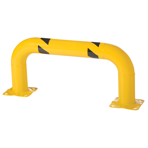 Garde-corps &agrave; profil bas pour rayonnages, 3' la x 1,4' h, Jaune Distribution Élite MP