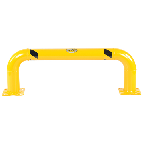 Garde-corps &agrave; profil bas pour rayonnages, 4' la x 1,4' h, Jaune Distribution Élite MP