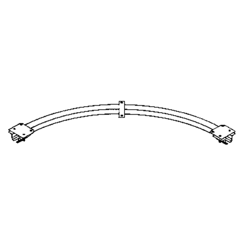 Ceiling Mounted 90° Curved Curtain Partition Track, 3' L Distribution Élite MP